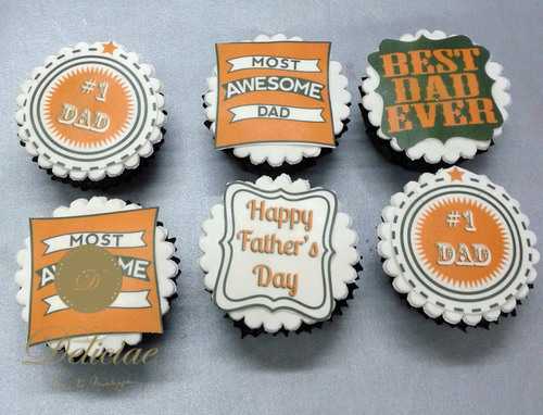 Father's Day Photo Cupcakes