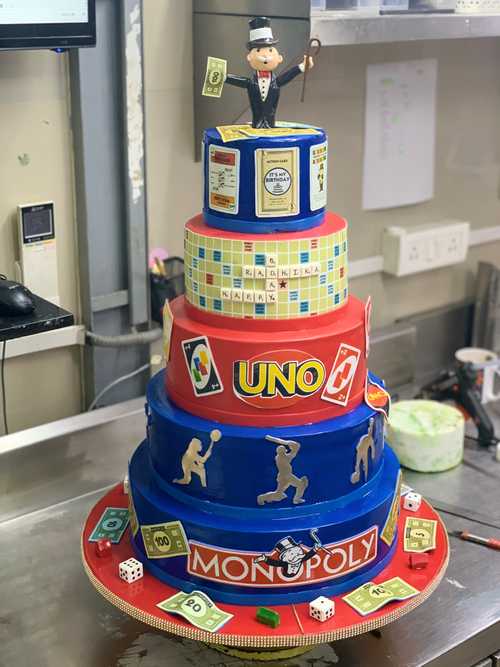 Games Theme Cake 3D