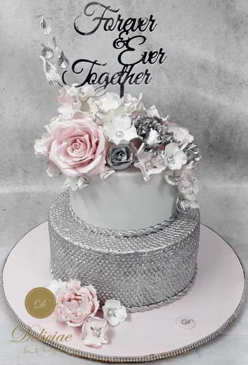 Engagement Cake - Silver