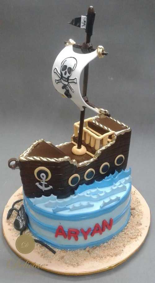 Pirate theme Cake For Boys