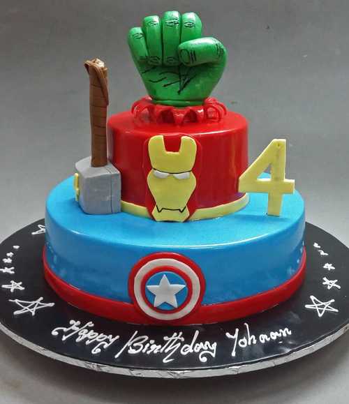 Avengers 3D Birthday Cake