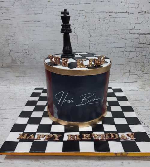 Chess Theme Cake 3D