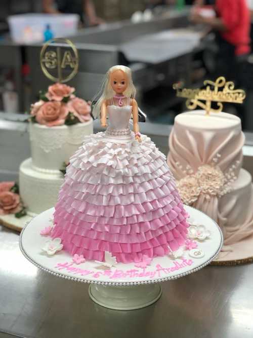 Princess Frozen Theme Birthday Cake