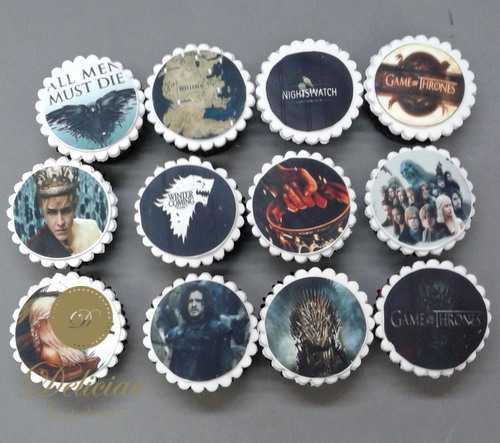 Game Of Thrones Theme Photo Cupcake