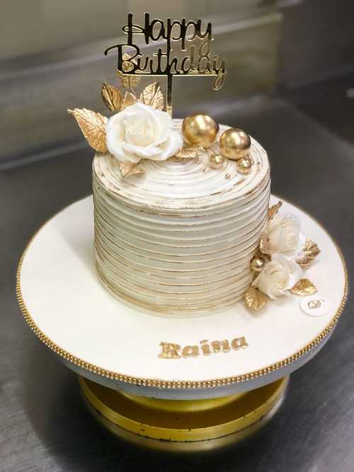 Elegant Engagement Cake