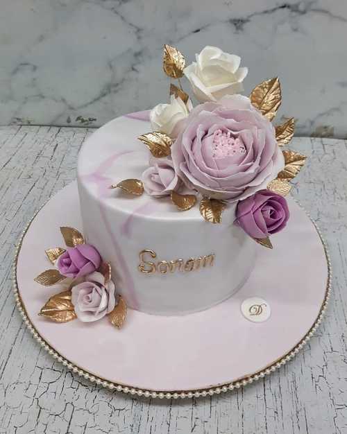Pink-Floral-Art-Cakes