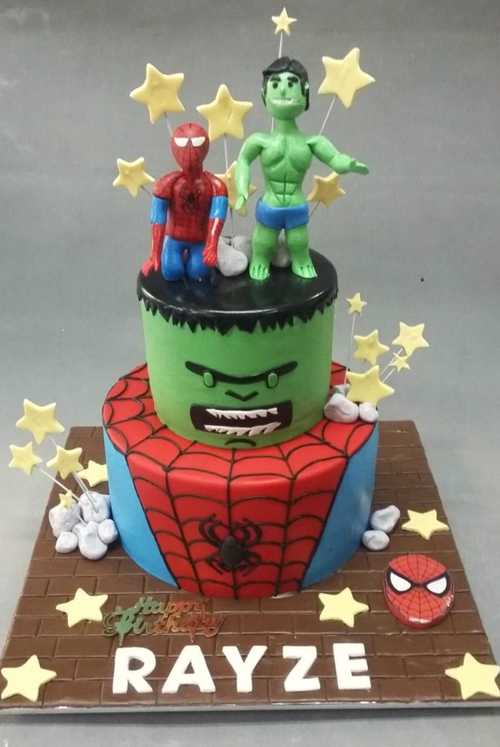 Avengers Theme Cake 3D