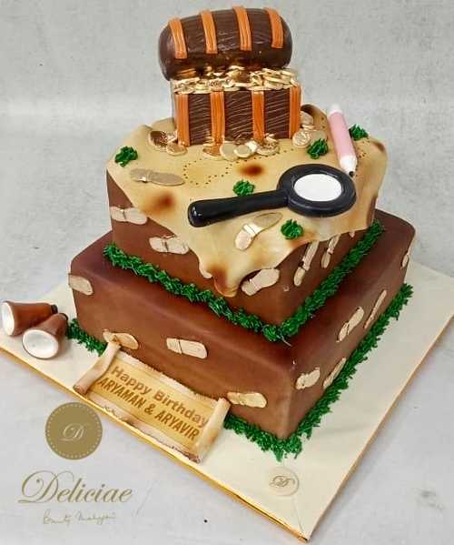 3D Pirate Theme Birthday Cake