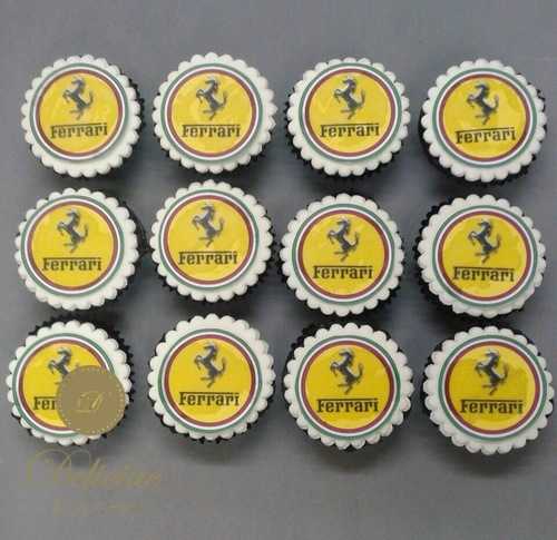 Ferrari Photo Cupcakes