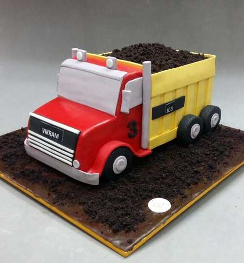 Truck Theme Birthday Cake