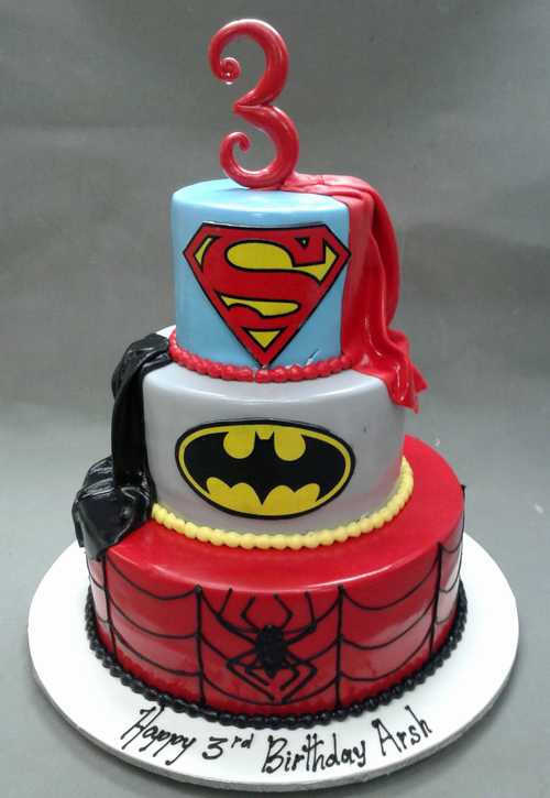 Super-Heroes-Theme-3d-Online-Cake