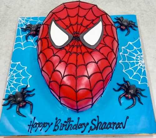 Super-Hero-Theme-Spiderman-Cake